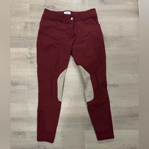 Smartpak Hadley Breeches - Mid-Rise - Size 30L - Merlot
